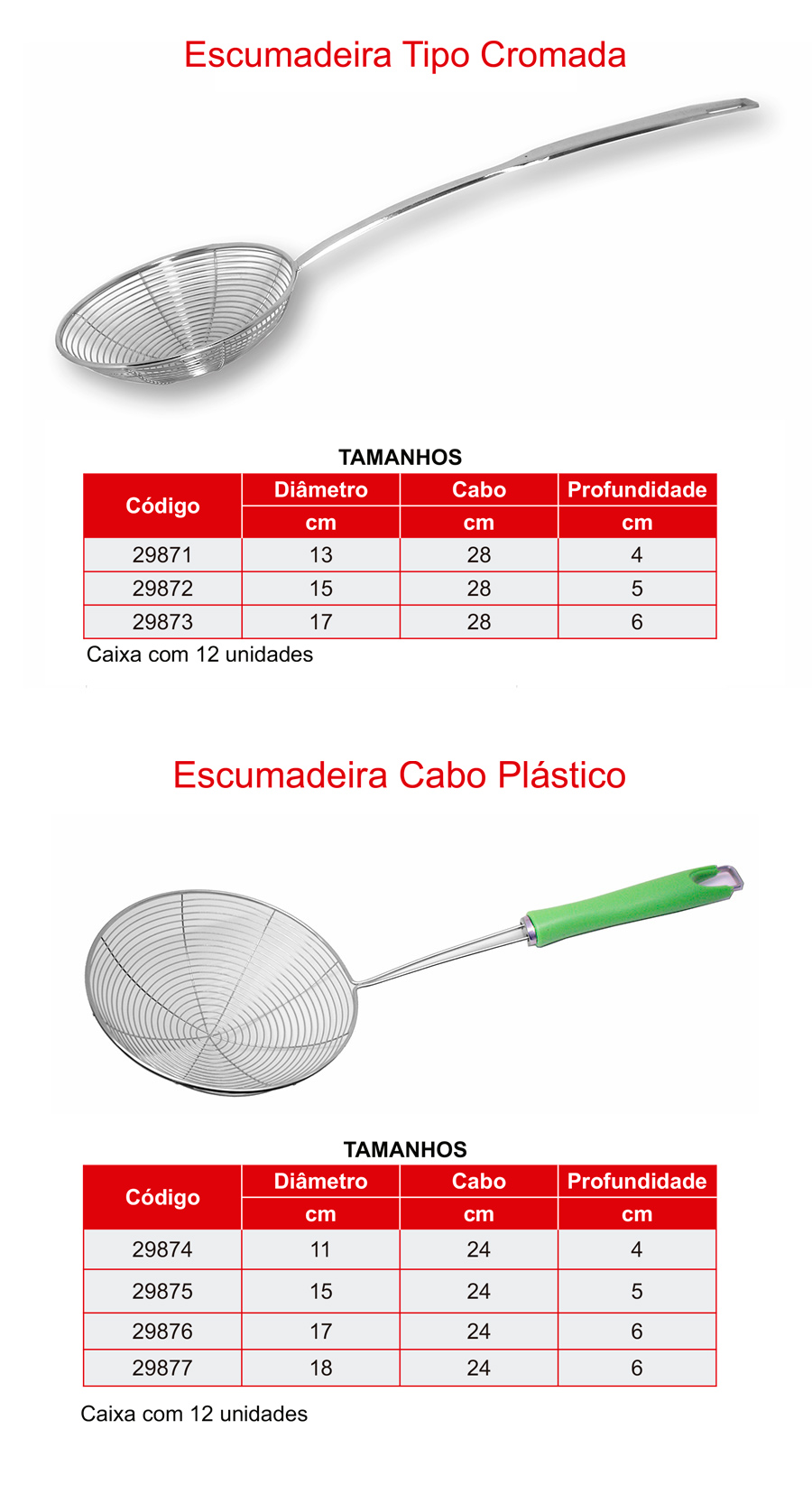 Escumadeiras